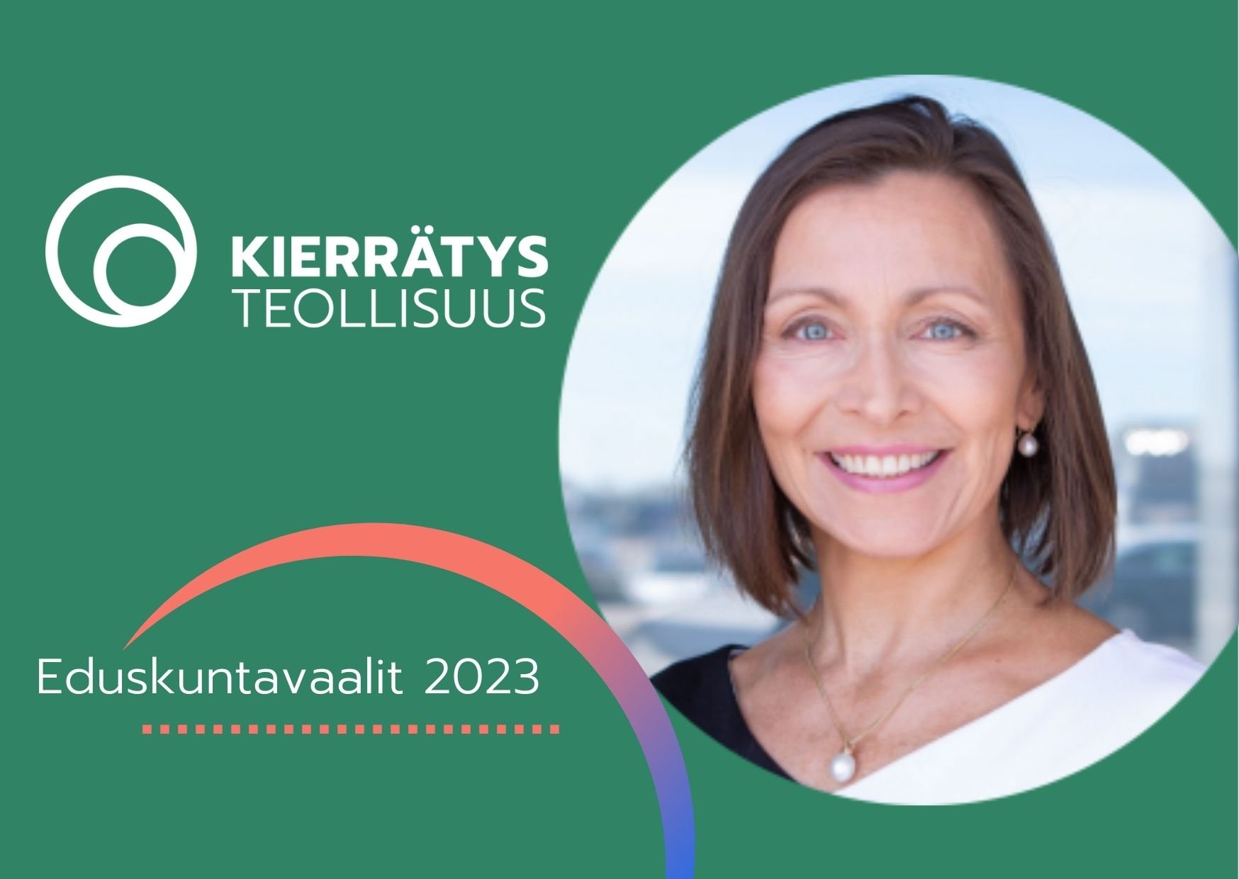 Kuvassa Kierrätysteollisuuden toimitusjohtaja Mia Nores
