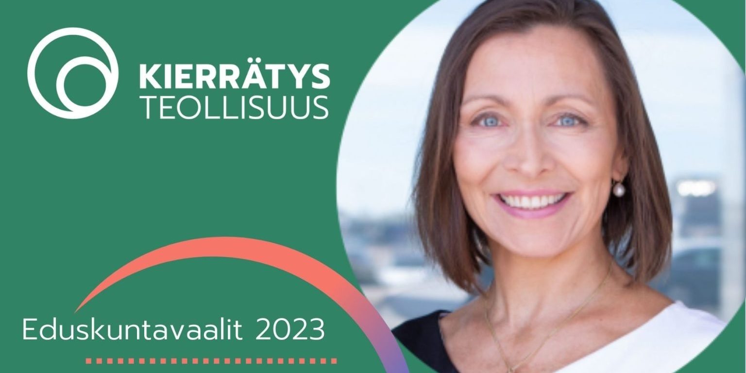 Kuvassa Kierrätysteollisuuden toimitusjohtaja Mia Nores